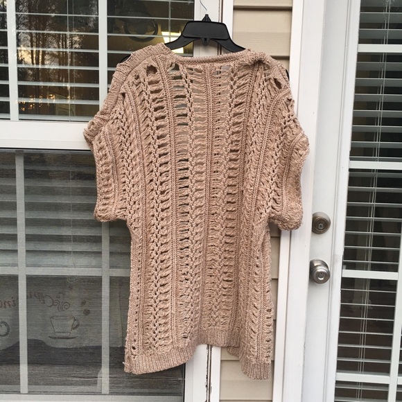 Soft surroundings short sleeve open cardigan - Picture 3 of 5